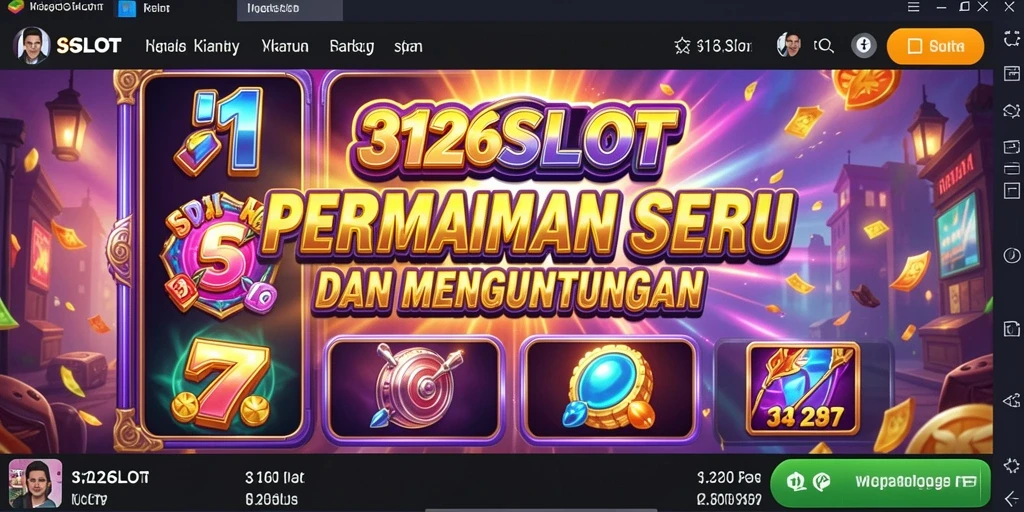 Screenshot gameplay 3126SLOT menampilkan tampilan mesin slot yang menarik.