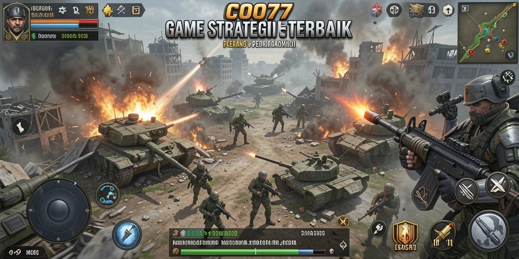 Gameplay COO77 yang menegangkan dan strategis dengan grafis menarik.
