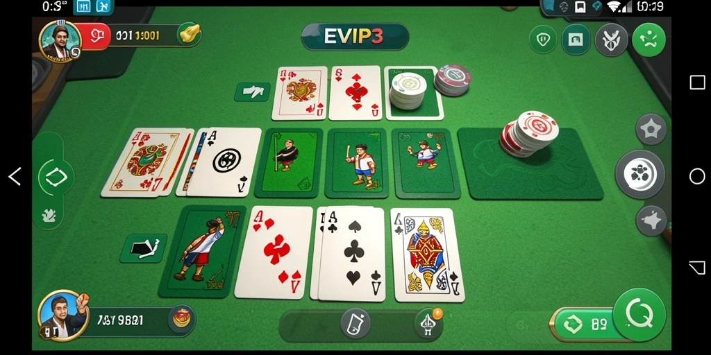 Tampilan gameplay Gaple yang menarik dan interaktif di EVIP3.