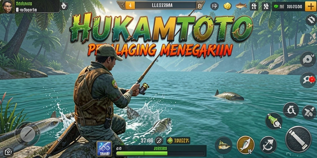 Gameplay seru HUKUMTOTO dengan berbagai lokasi memancing