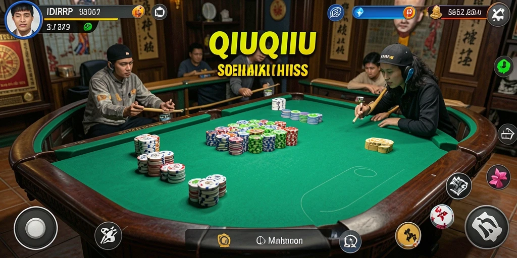 Gameplay seru dan menegangkan dalam QiuQiu.