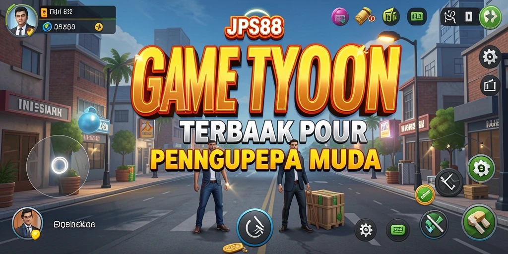 Tangkapan layar gameplay JPS88 menampilkan manajemen bisnis yang menarik.