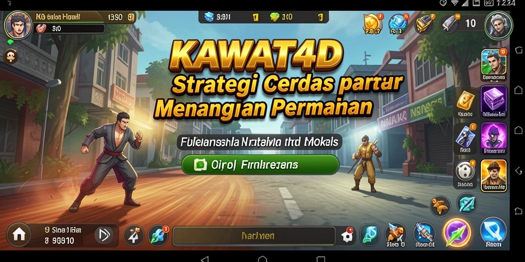 Tampilan gameplay KAWAT4D yang penuh strategi dan taktik.