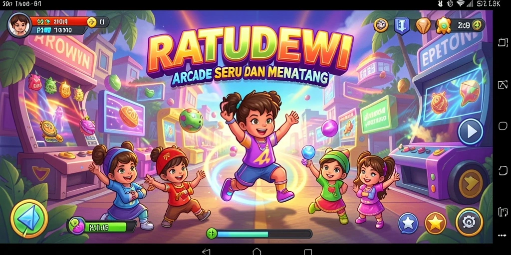Tampilan gameplay seru di RATUDEWI dengan aksi cepat.