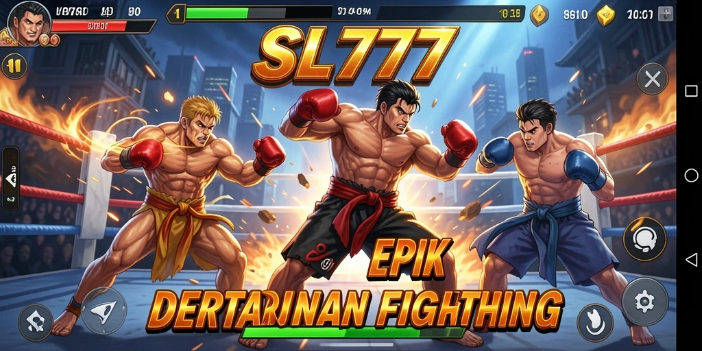 Tampilan gameplay SL777 yang mendebarkan di arena Fighting.